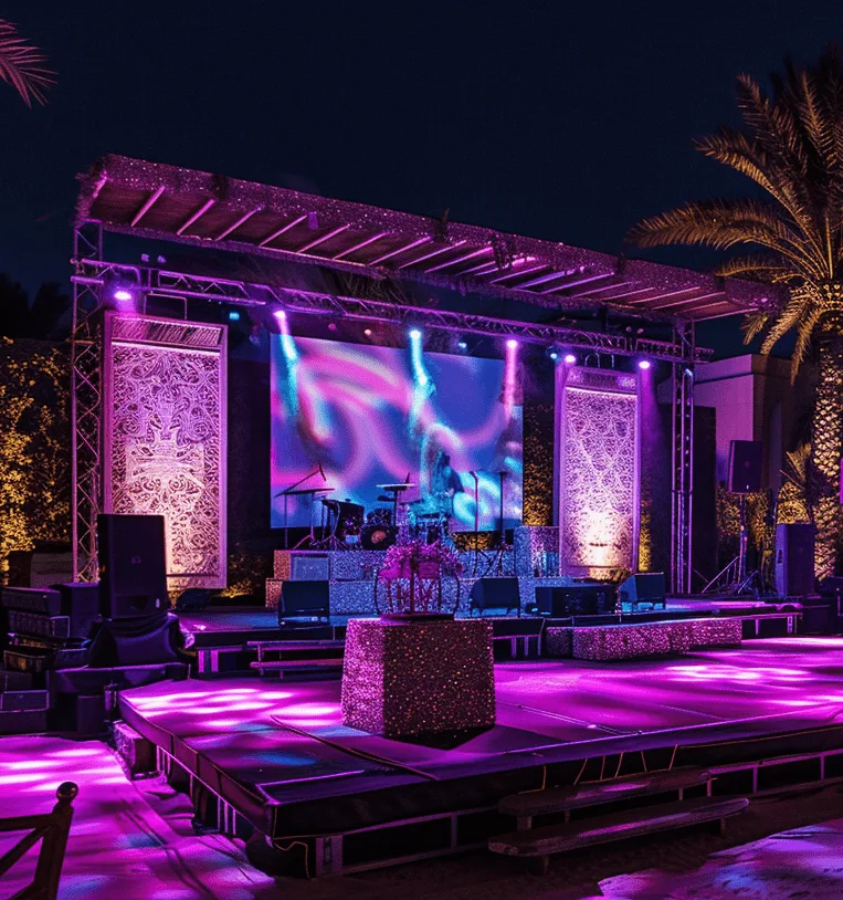 Ramadan Entertainment Lighting and Stage Setup