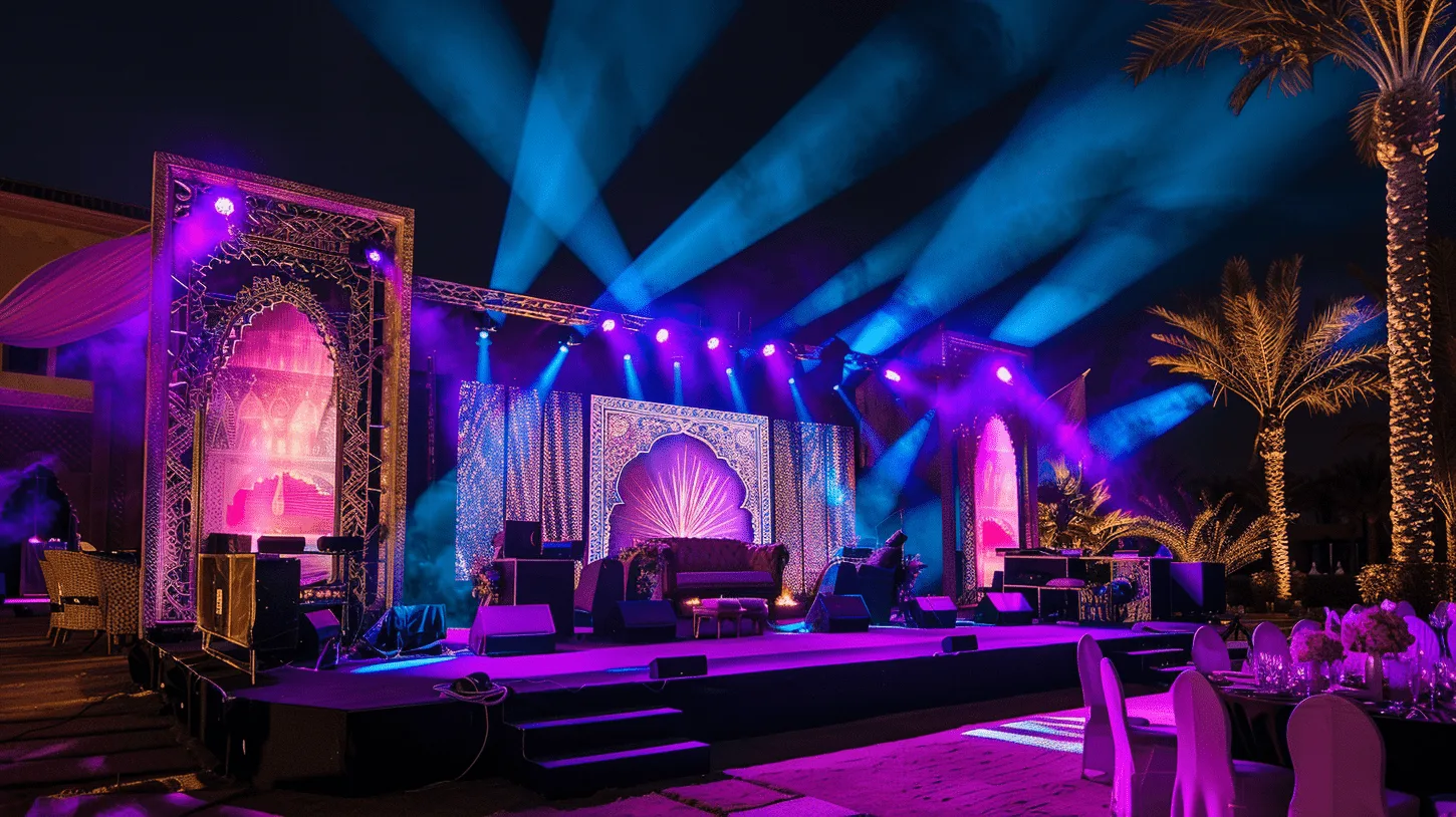 Ramadan Nights Lighting Stage Setup